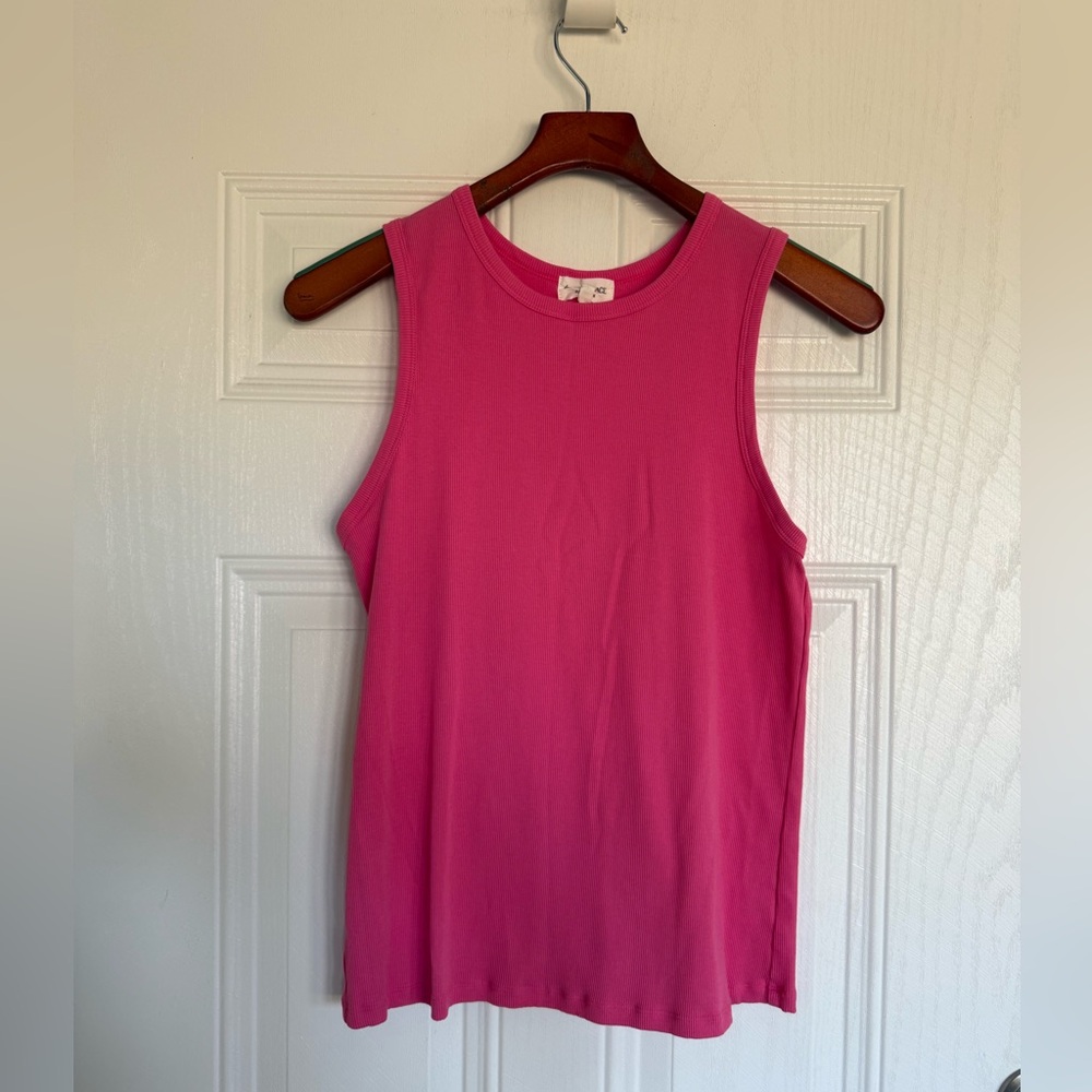2 for $10 sale: Elan + Grace pink ribbed tank top - XL